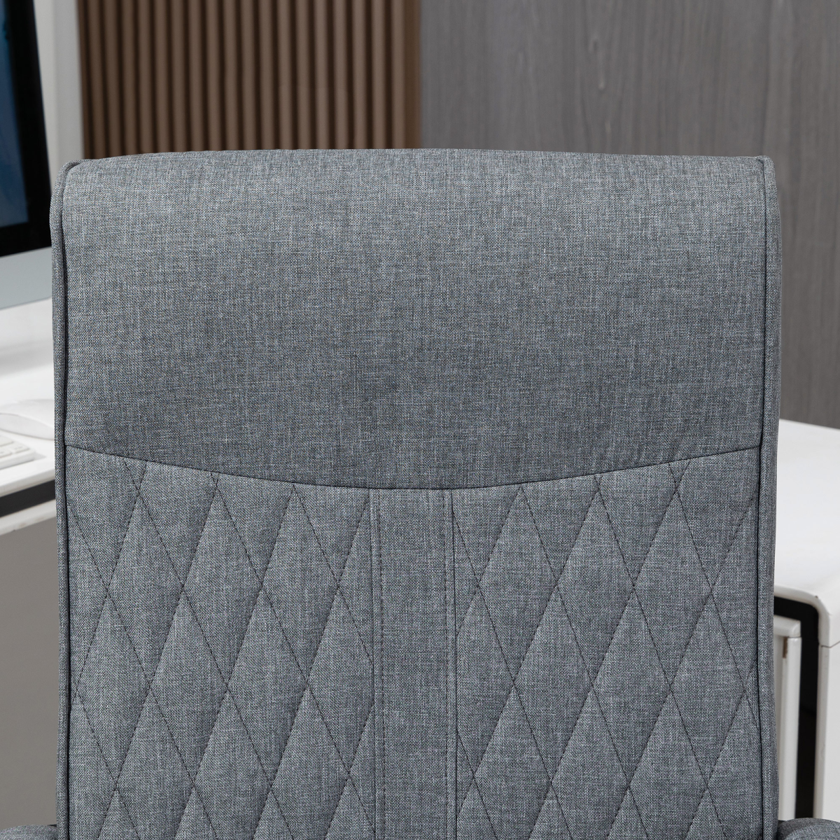 Vinsetto High-Back Ergonomic Office Chair with Adjustable Height & Swivel Wheels
