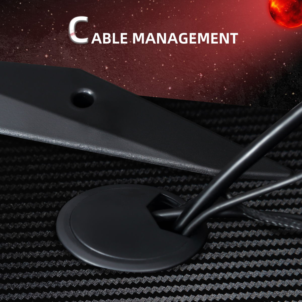 Ultimate Gaming Desk: Organized & Stylish with Cup Holder & Headphone Hook
