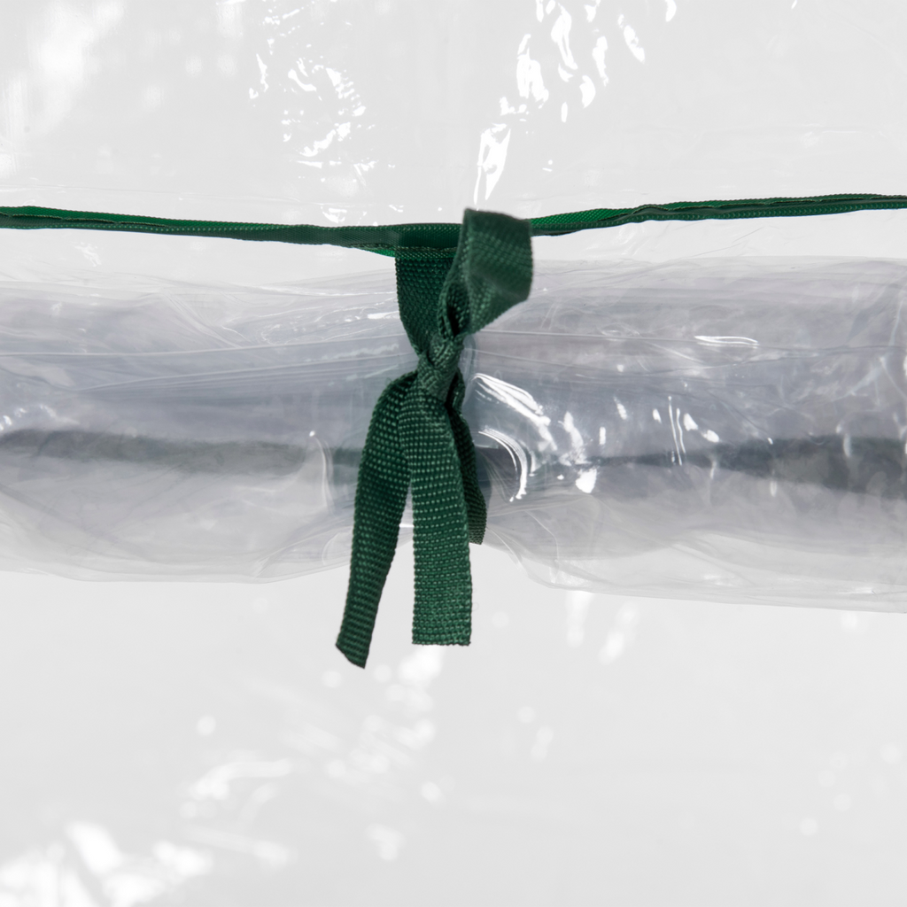100x50x150cm Greenhouse Steel Frame PVC Cover with Roll-up Door Outdoor Green