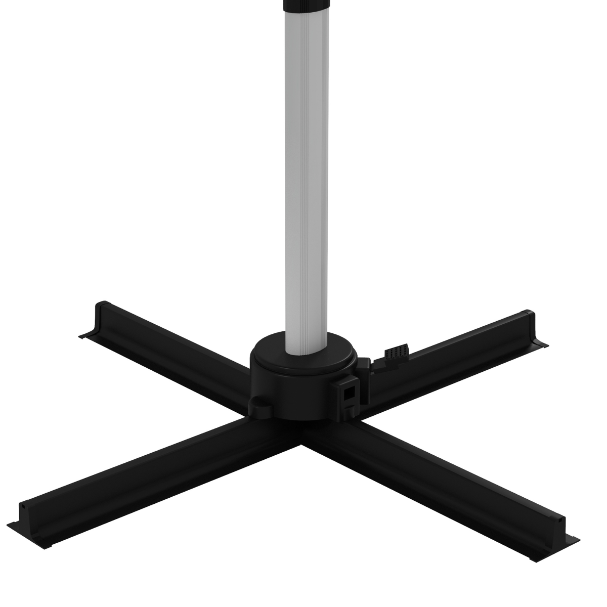 Outsunny 3 x 3(m) Cantilever Roma Parasol Garden Umbrella with Cross Base Green