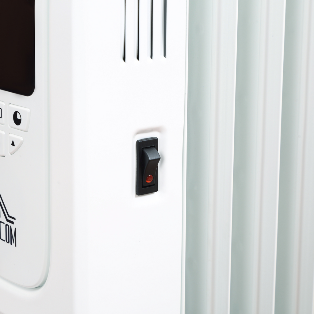 1500W Digital Oil Filled Radiator Portable Electric Heater with LED Display