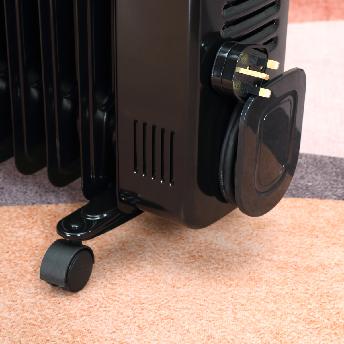 2000W Digital Oil Filled Radiator Portable Electric Heater LED Display Timer