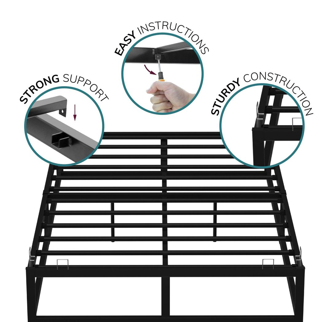 Double Metal Bed Frame Square Tube - Improved