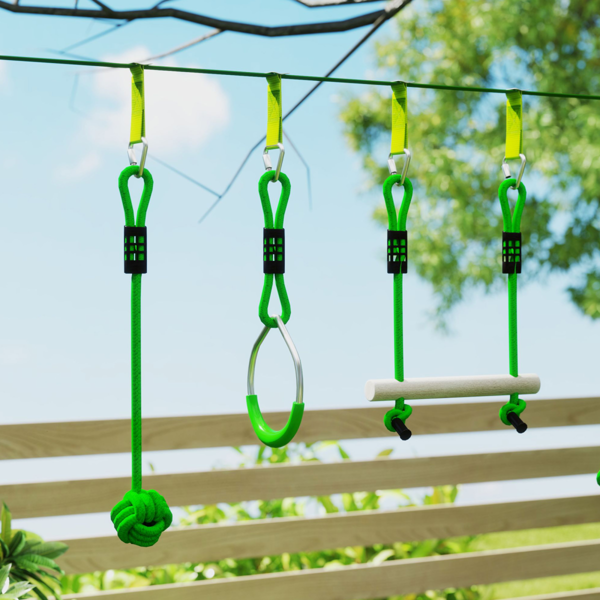 Fun Adventure Zipline Kit - Supports 50kg - Ideal for Kids' Outdoor Play