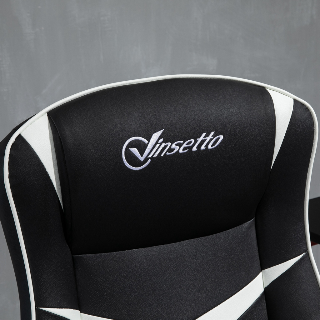 Racing Office Chair PVC Leather Computer Gaming Height Adjustable