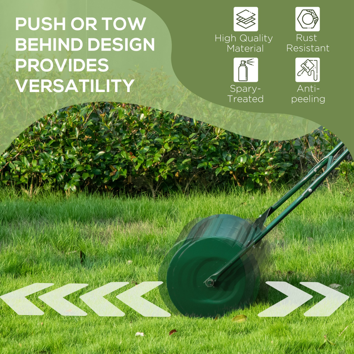 Outsunny 50L Steel Lawn Grass Roller - Achieve a Flawless Finish Effortlessly!