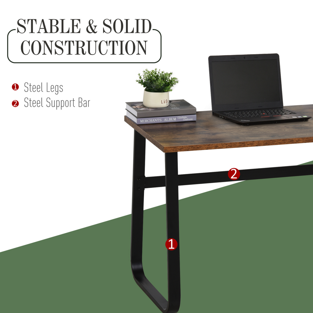 Industrial Chic Writing Desk: Sleek Workstation for Inspired Productivity