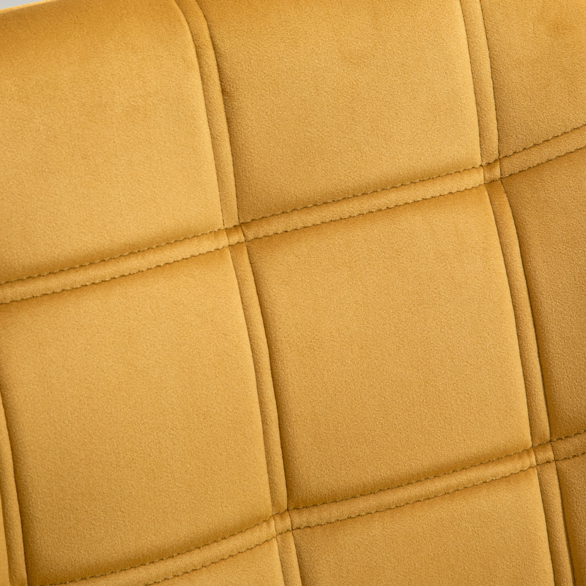 Luxe Velvet-Feel Accent Chair w/ Wide Arms Slanted Back Padding Wood Legs Yellow