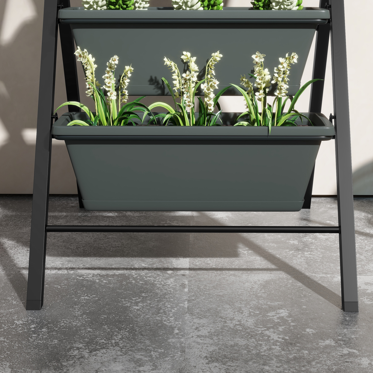 Outsunny Vertical Raised Garden Bed with 5 Removable Trays – Perfect for Small Spaces!