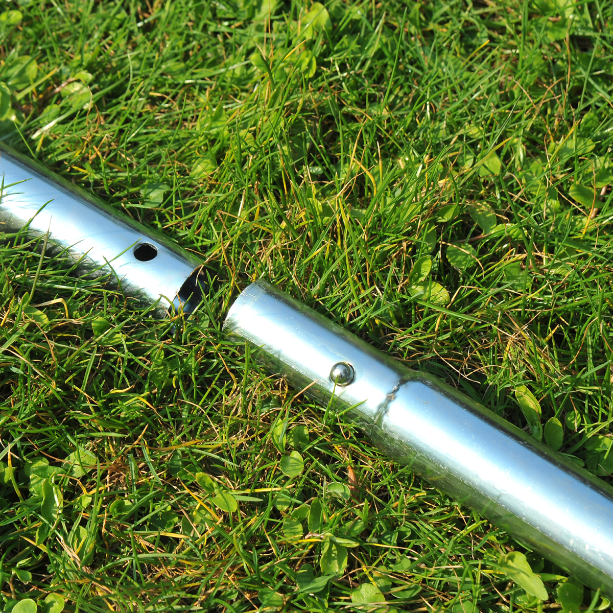 Outsunny Lawn Aerator Roller-Green/Silver