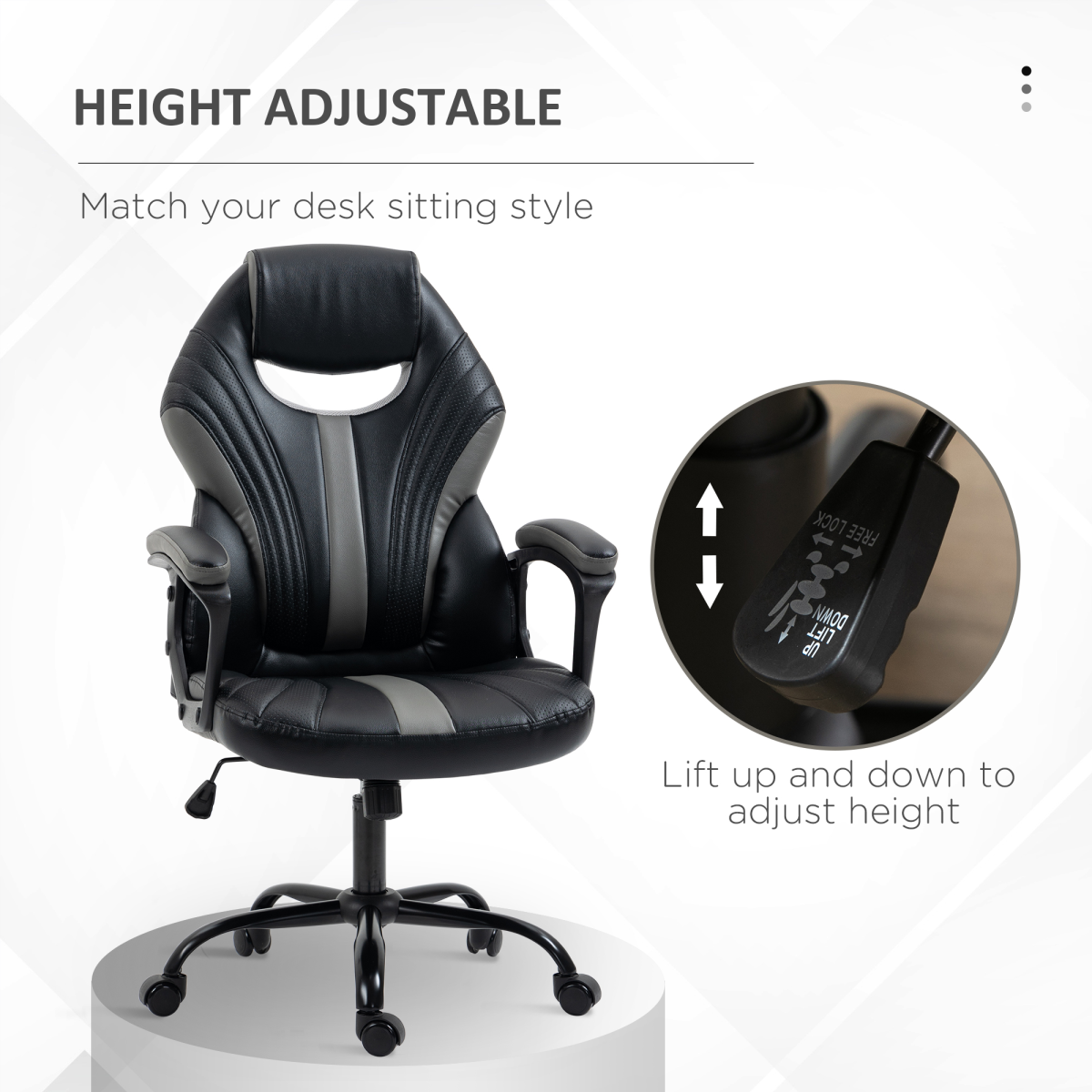 Vinsetto Racing Gaming Chair - Ergonomic Comfort with Style & Swivel Mobility