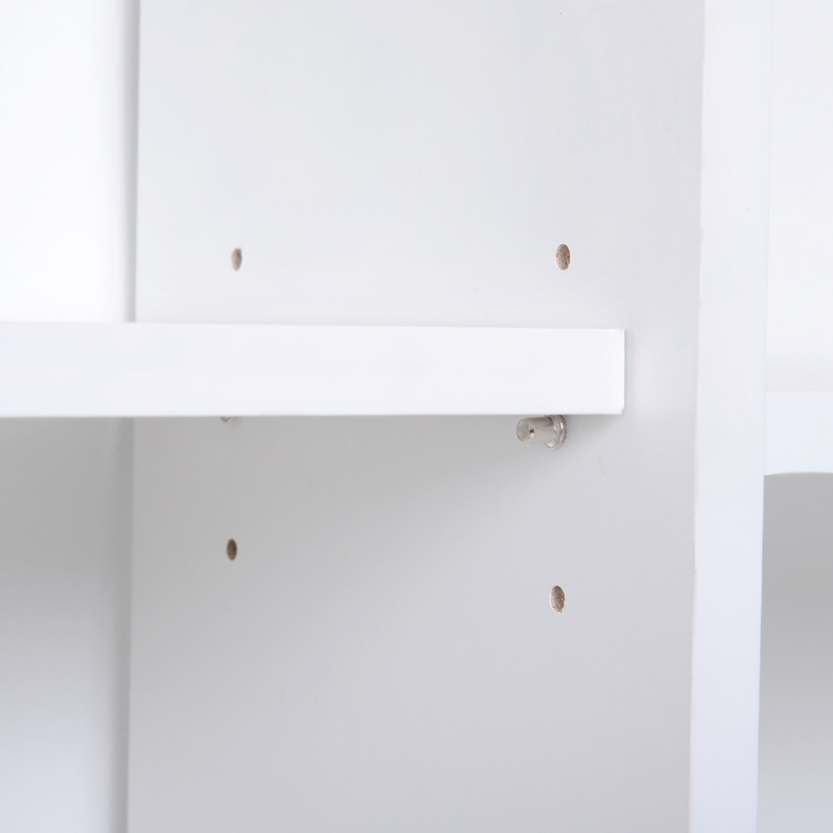 Elegant White Freestanding Bookcase with Dual Doors & Ample Storage Space