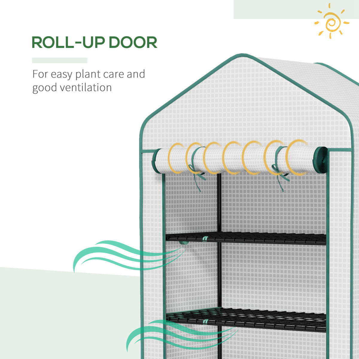 Outsunny 5-Tier Mini Greenhouse: Spacious, Durable, and UV-Resistant!