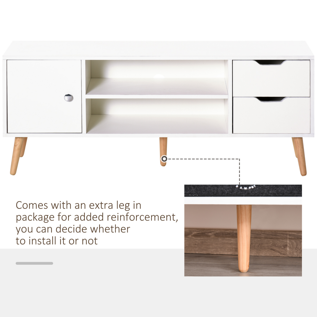 Modern TV Stand  Storage Shelf Media Console Table Entertainment Center