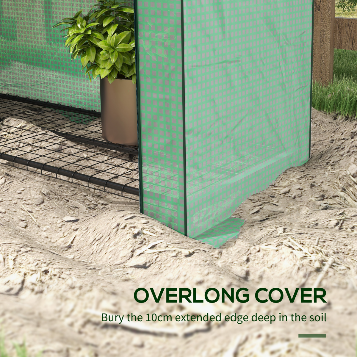Outsunny Compact 4-Tier Mini Greenhouse - Perfect for Urban Gardening!