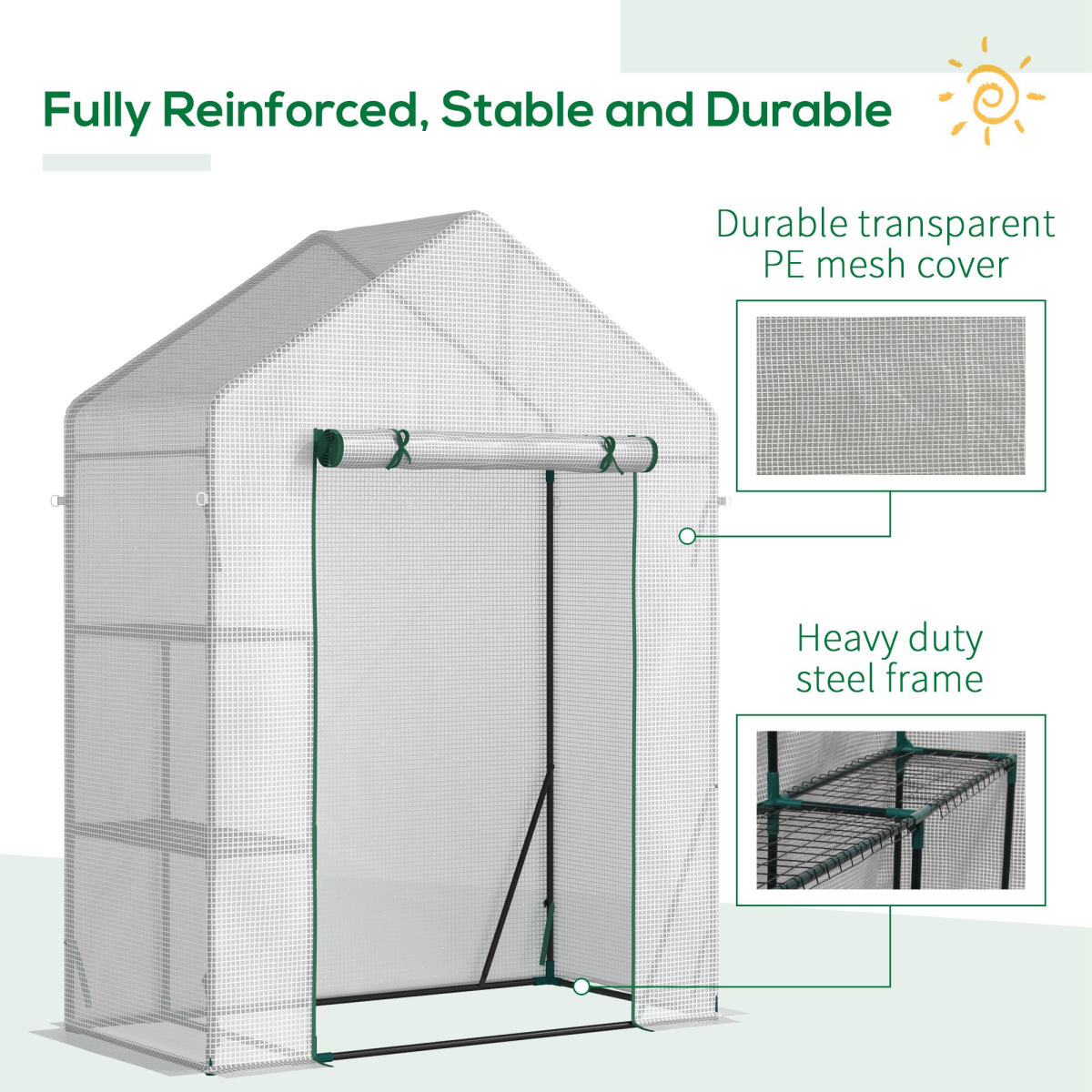 Outsunny Portable Greenhouse: Extend Your Growing Season with Ease!