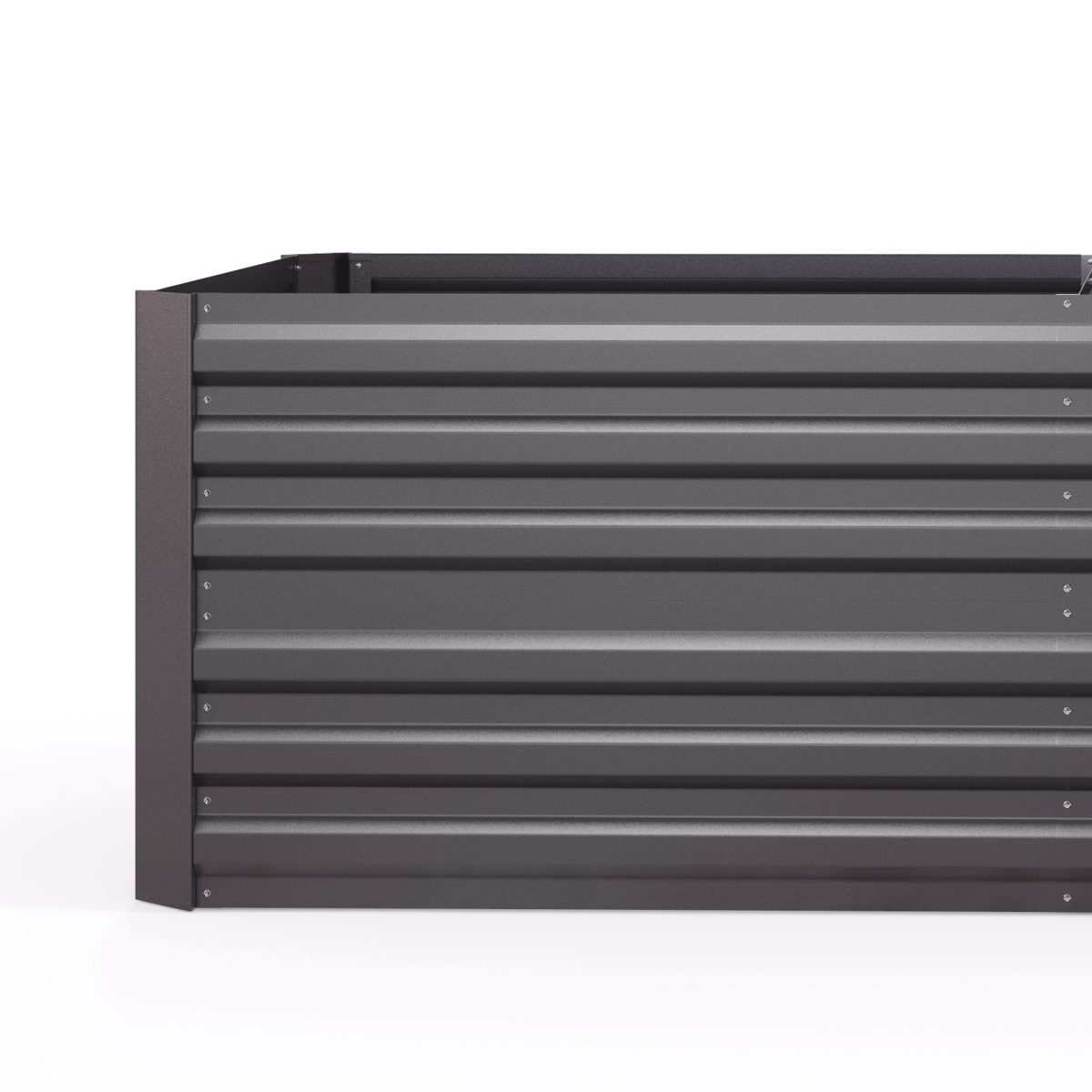 Outsunny Steel Outdoor Raised Garden Bed - Durable, Spacious & Stylish in Dark Grey