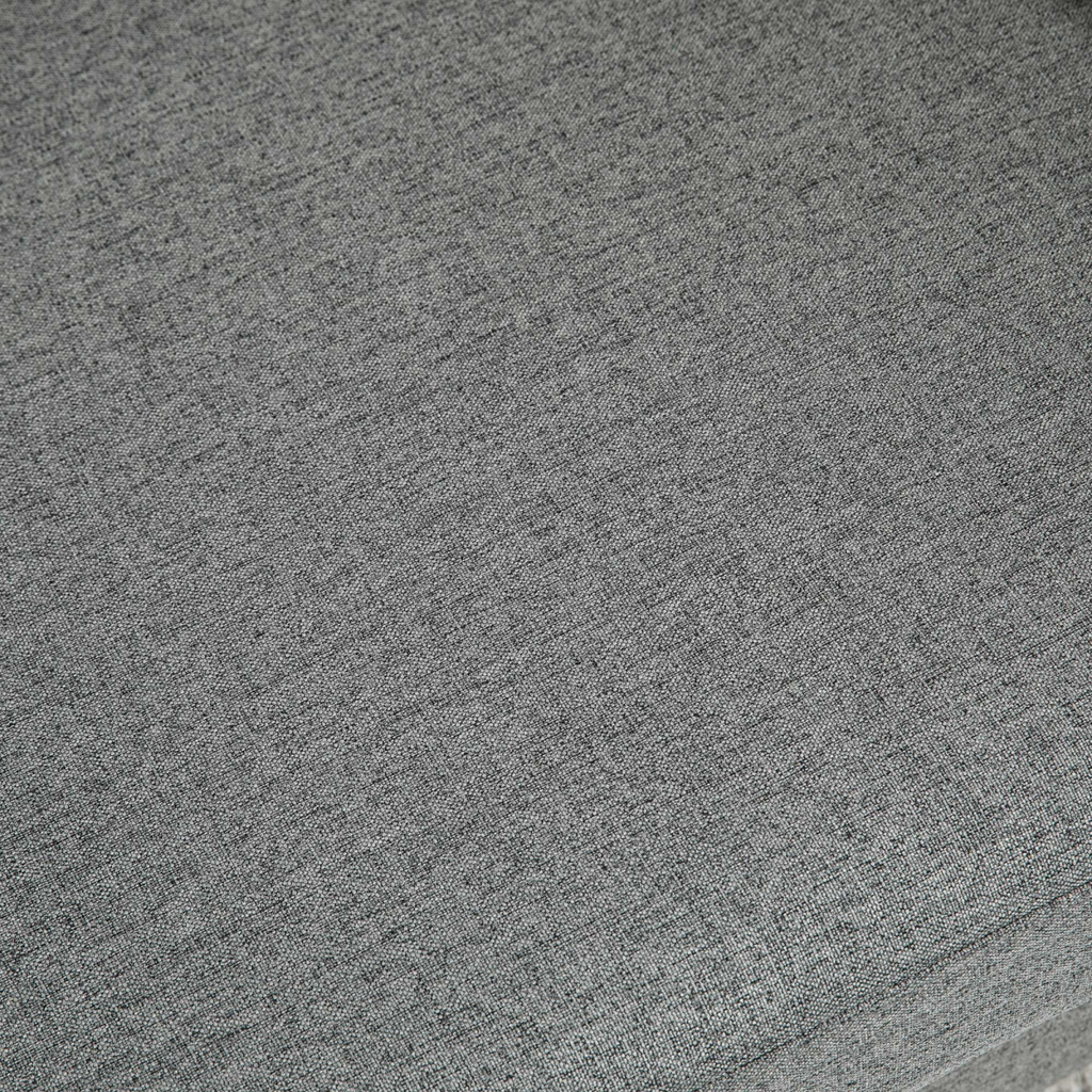 HOMCOM Double Seat Sofa Linen Upholstery Loveseat Couch w/ Armrests, Grey