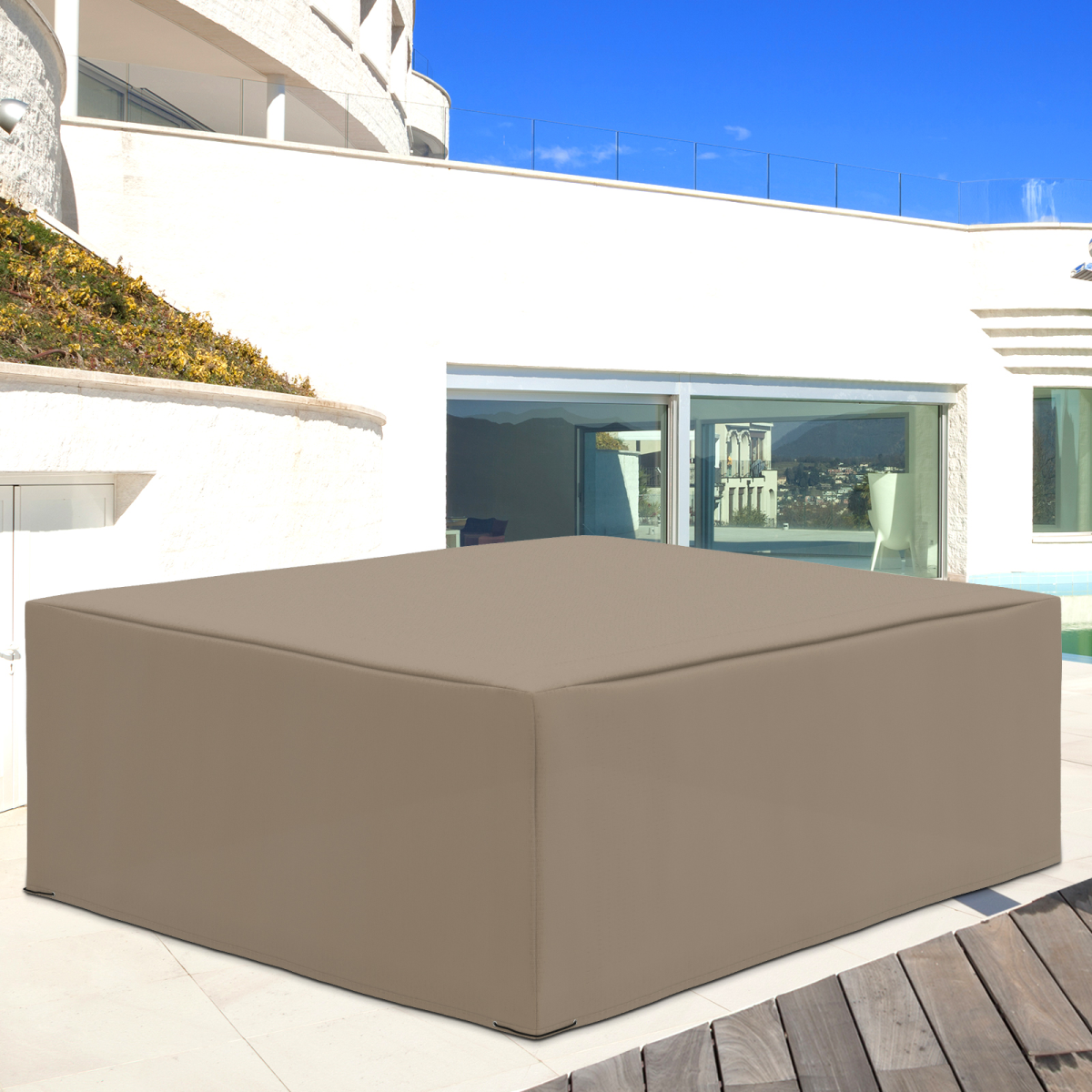 275x205cm Protective Outdoor Furniture Cover - Water & UV Resistant Beige