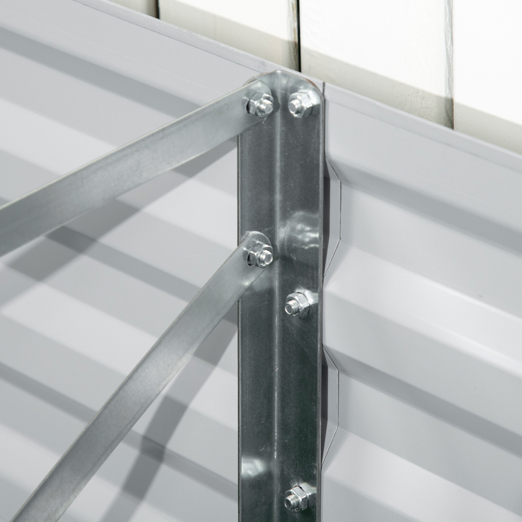 Galvanized Steel Raised Garden Beds - Durable Outdoor Planters, 180x90cm