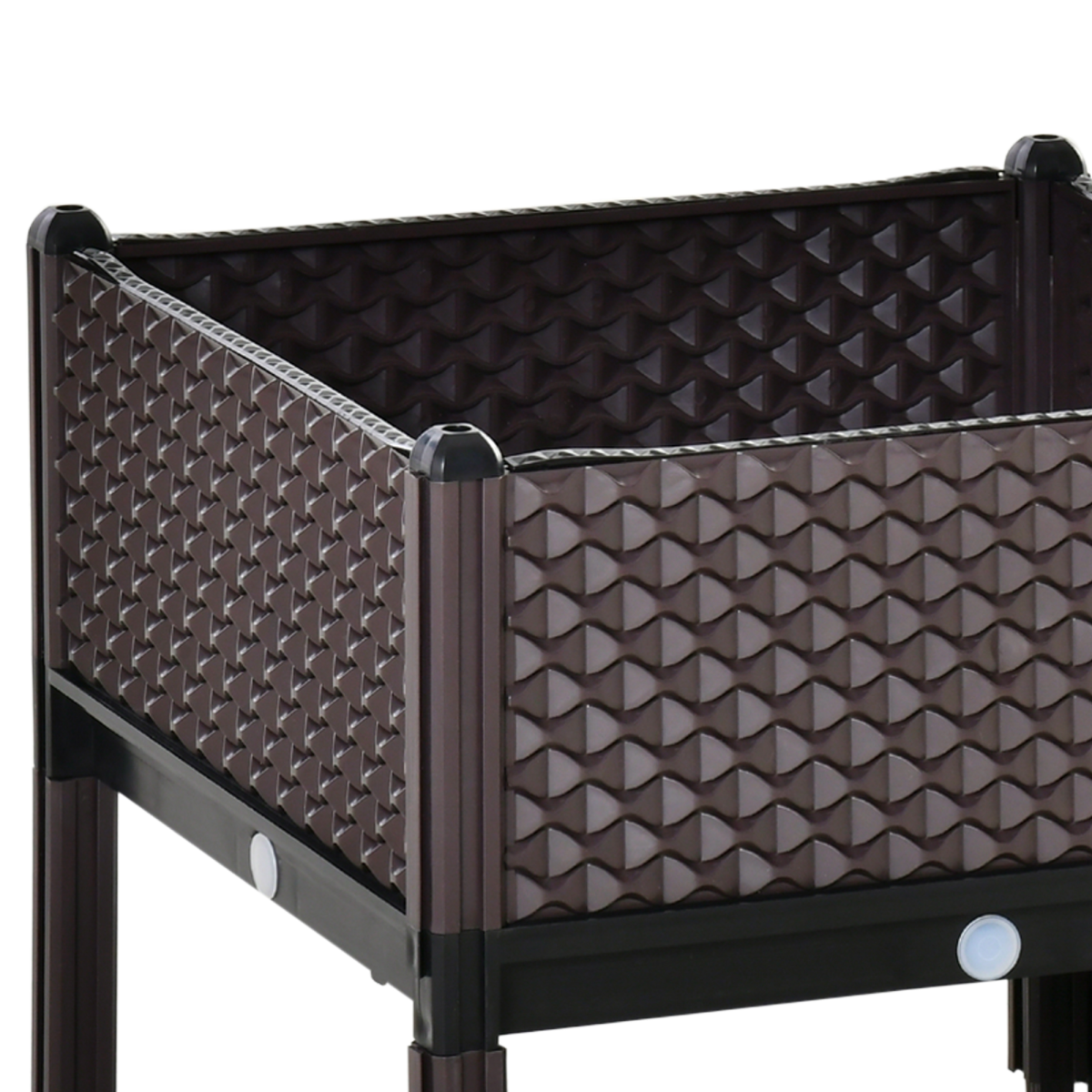 Elevate Your Garden: 2-Piece Versatile Raised Planter Box for Home Growth!