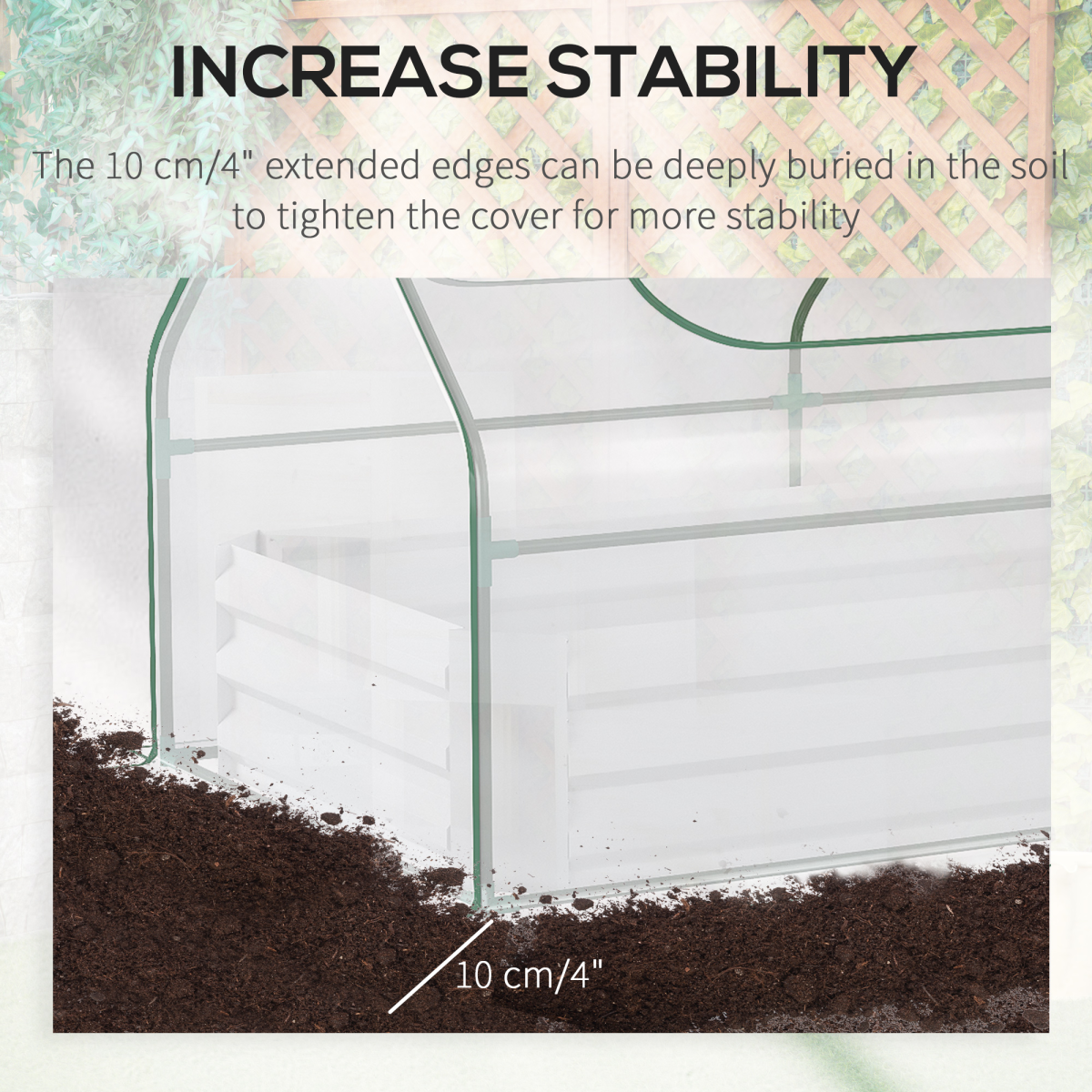 Versatile Steel Raised Garden Bed with Greenhouse Cover for Year-Round Growing