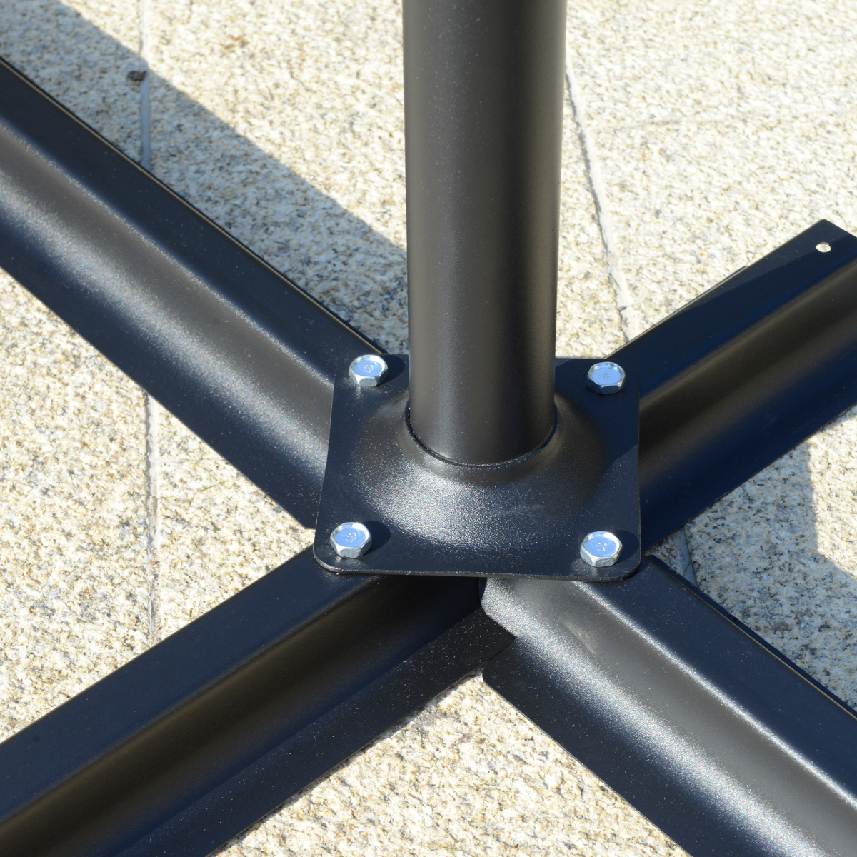 2.7mBanana Parasol Cantilever Umbrella with CrankDark Grey