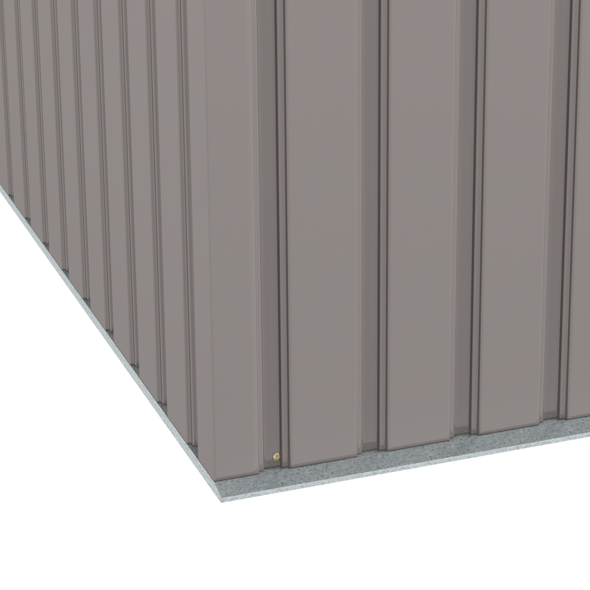 Garden Storage Shed Store Metal Roof Building Tool Box Container Light Grey