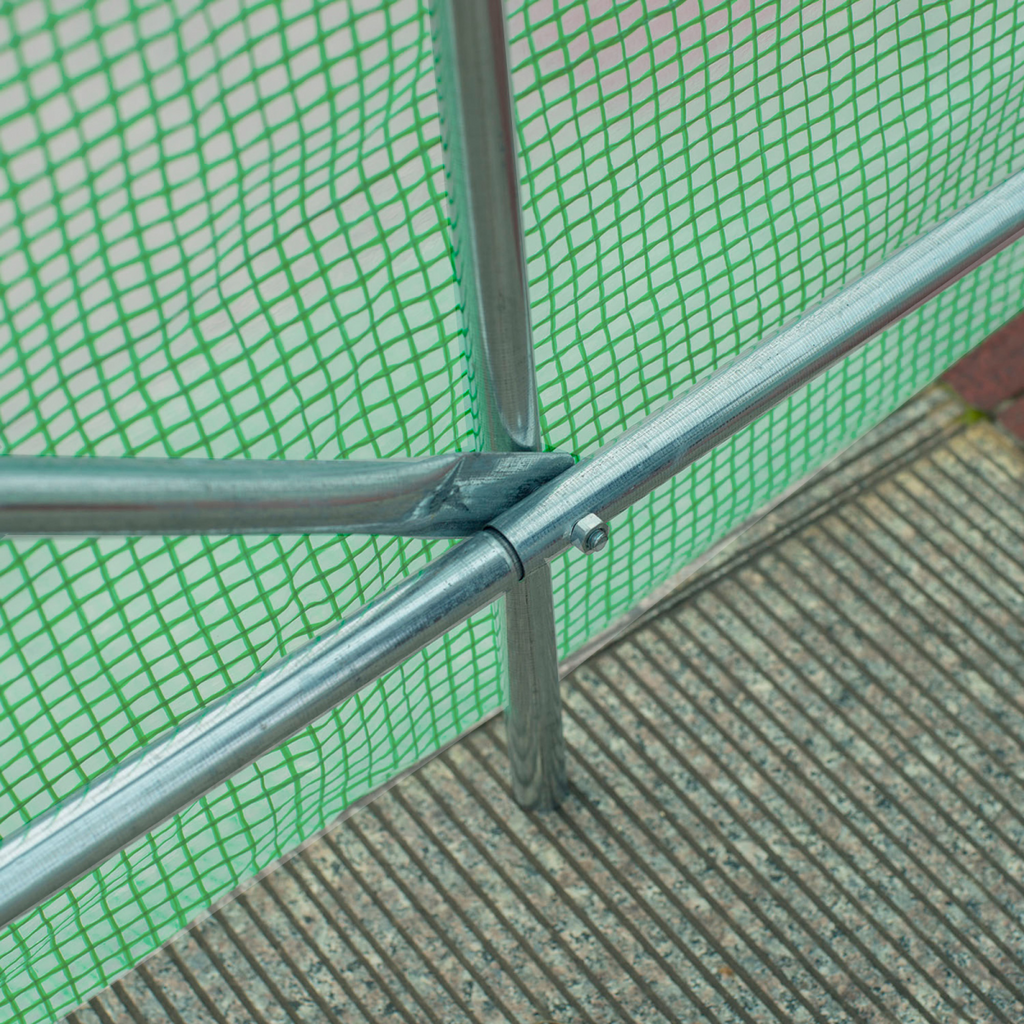 Ultimate 2.5x2m Walk-In Greenhouse: Steel Frame with Roll-Up Door & Ventilation
