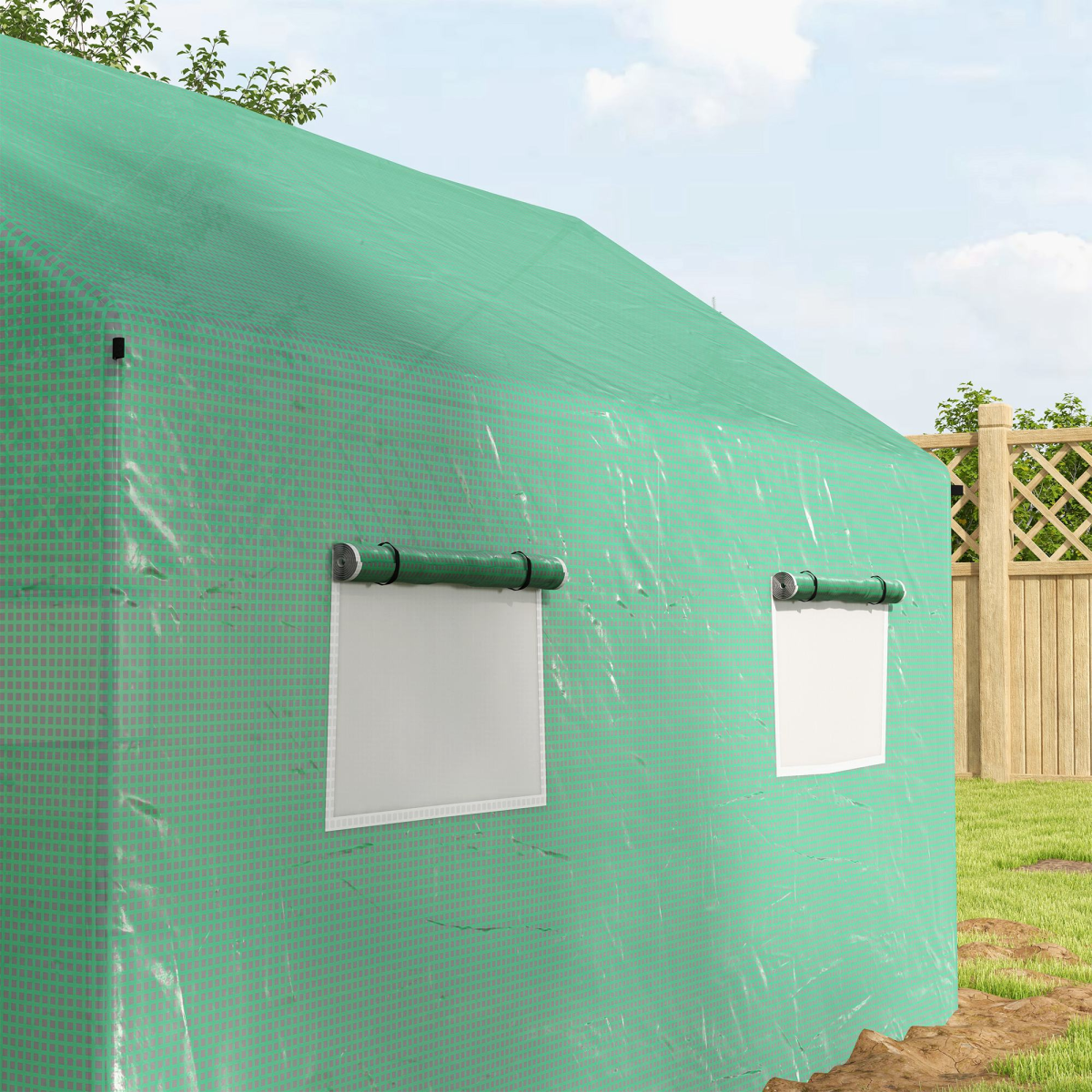 Outsunny 2x3m Tunnel Greenhouse: UV-Resistant, Spacious & Easy Access Design