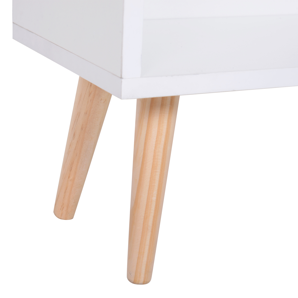 Elegant White Freestanding Bookcase with Dual Doors & Ample Storage Space