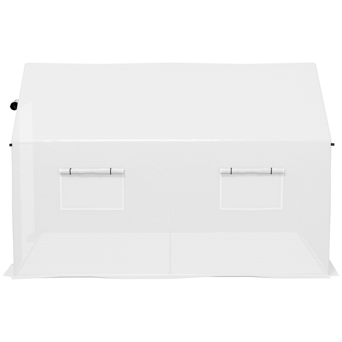Outsunny Tunnel Greenhouse W/ UV-resistant PE Cover, Wide Door, 2 x 3(m), White