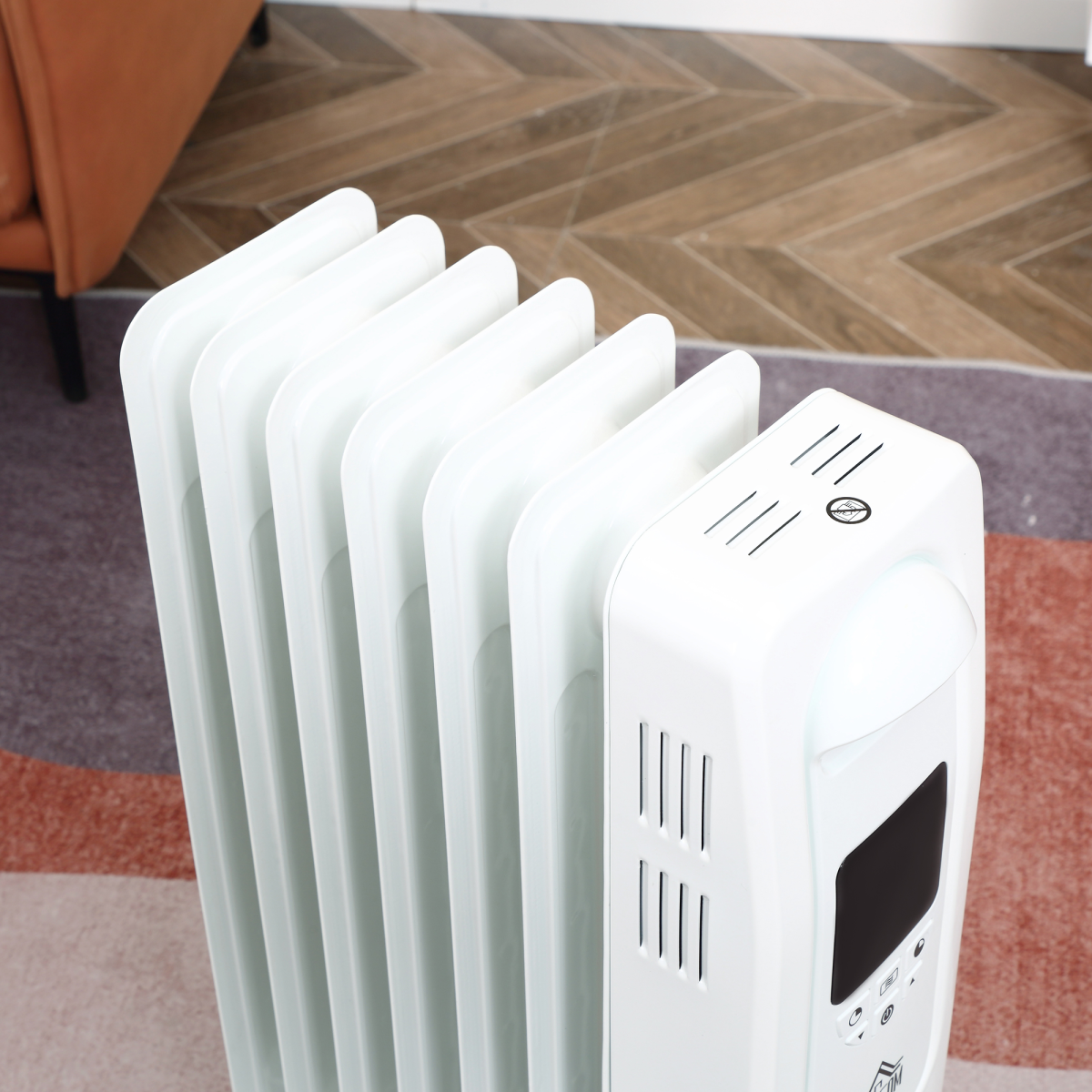 1500W Digital Oil Filled Radiator Portable Electric Heater with LED Display
