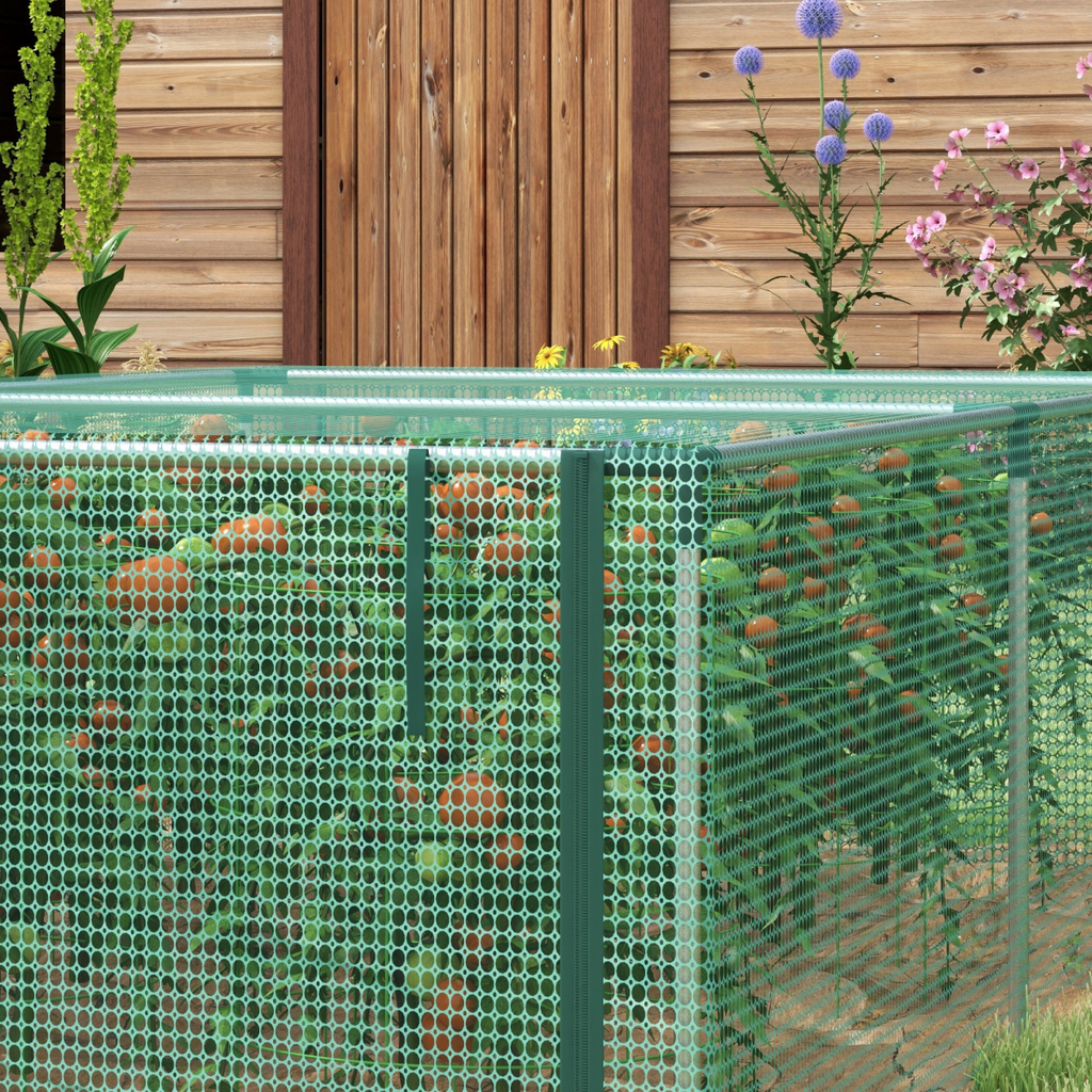 Outsunny 8' x 4' Plant Protection Tent - Durable Crop Cage with Easy Access Door