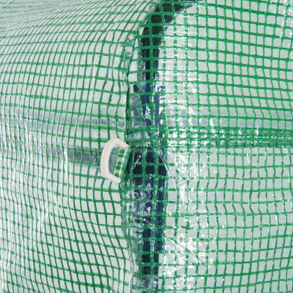 3 x 3 x 2 m Polytunnel Greenhouse Pollytunnel Tent w/ Steel Frame Green