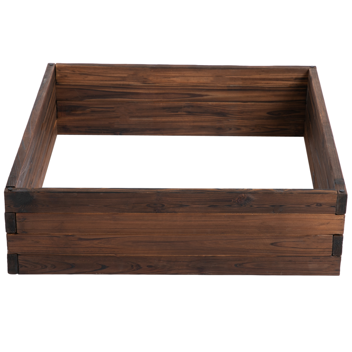 Stylish Wooden Raised Garden Bed Planter - 80x80x22.5cm for Home Gardening