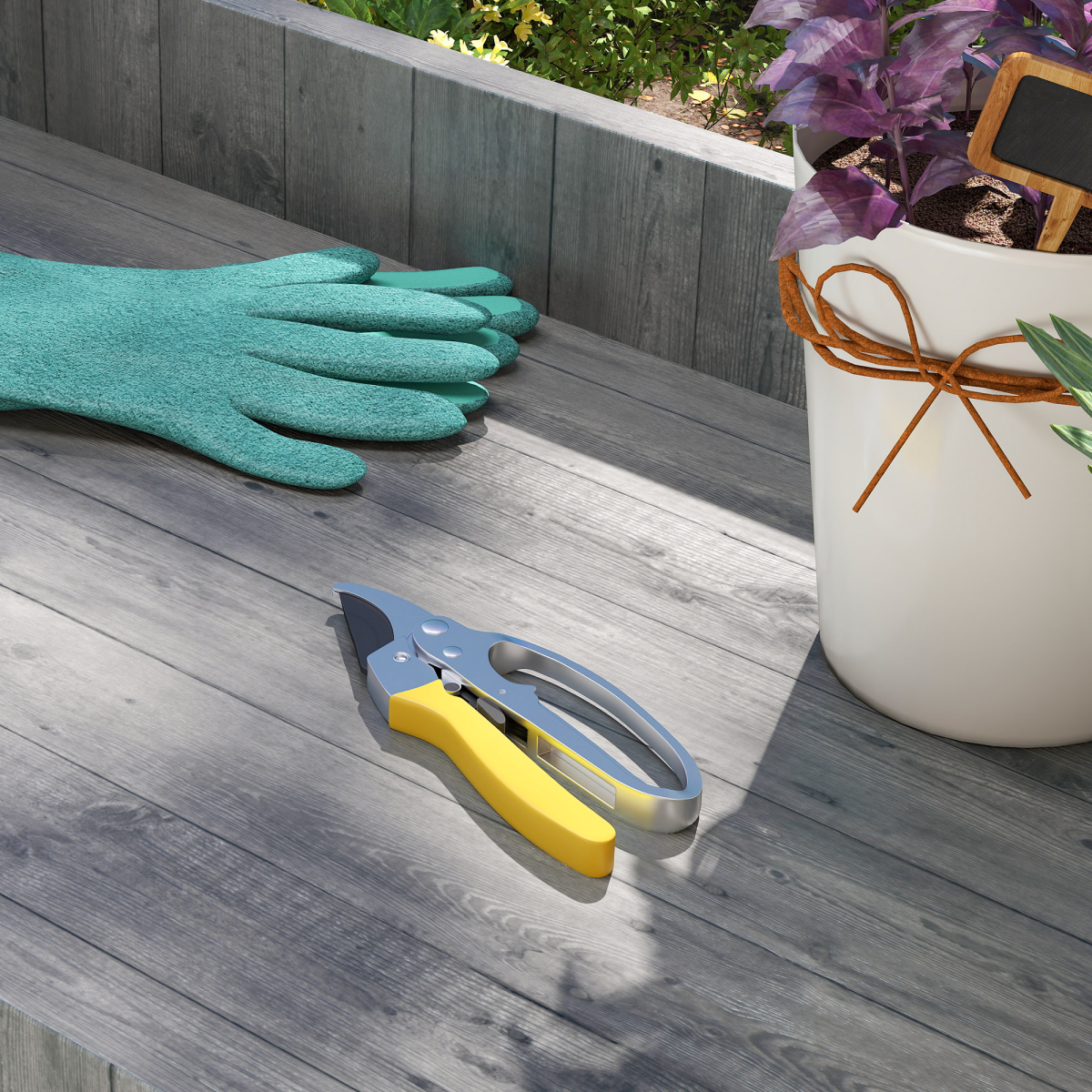 Outsunny 8" Garden Secateurs, Pruning Shears Heavy Duty with SK5 Blade