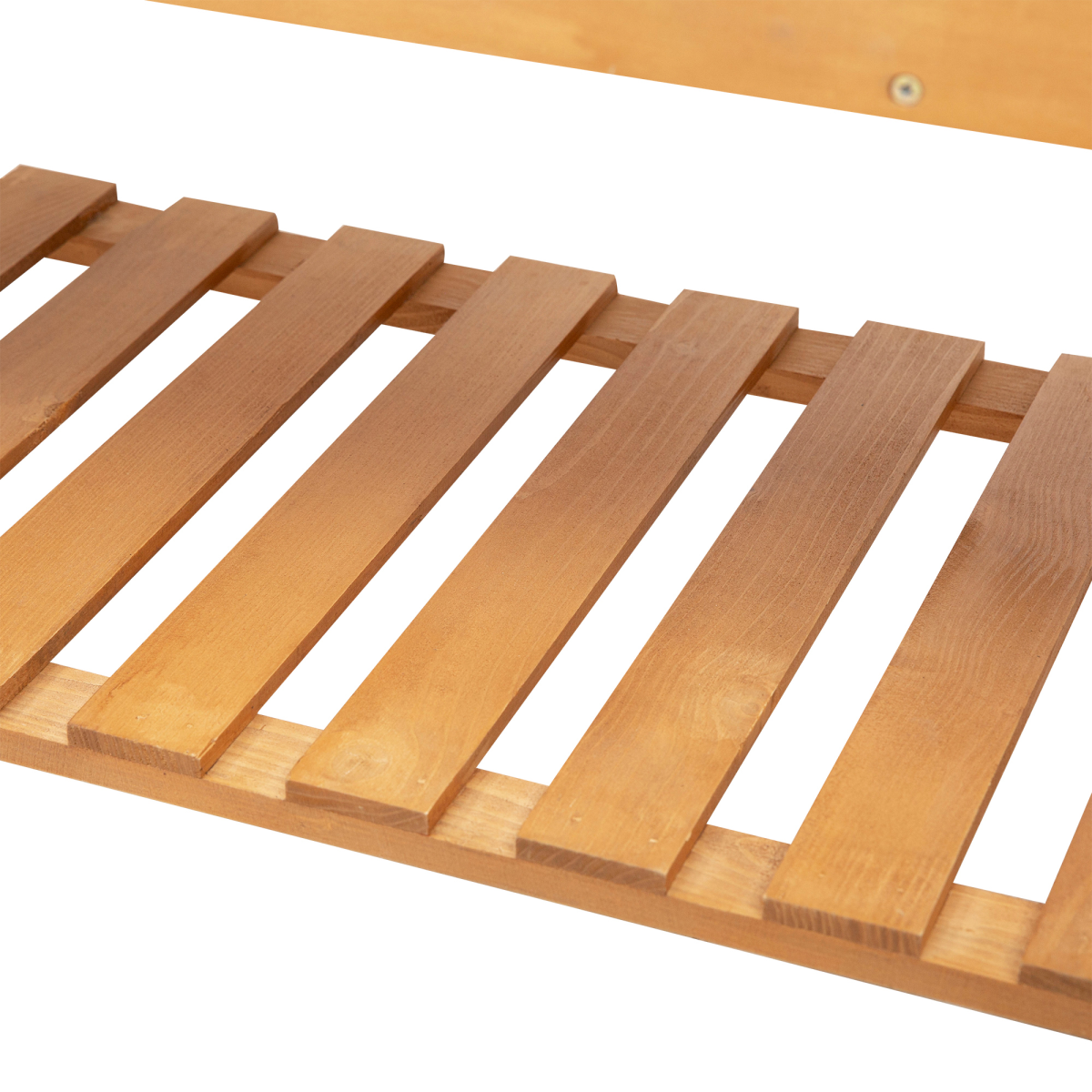 105x40x135cm Wooden Planter Raised Elevated Bed Planter Flower with 2 Shelves