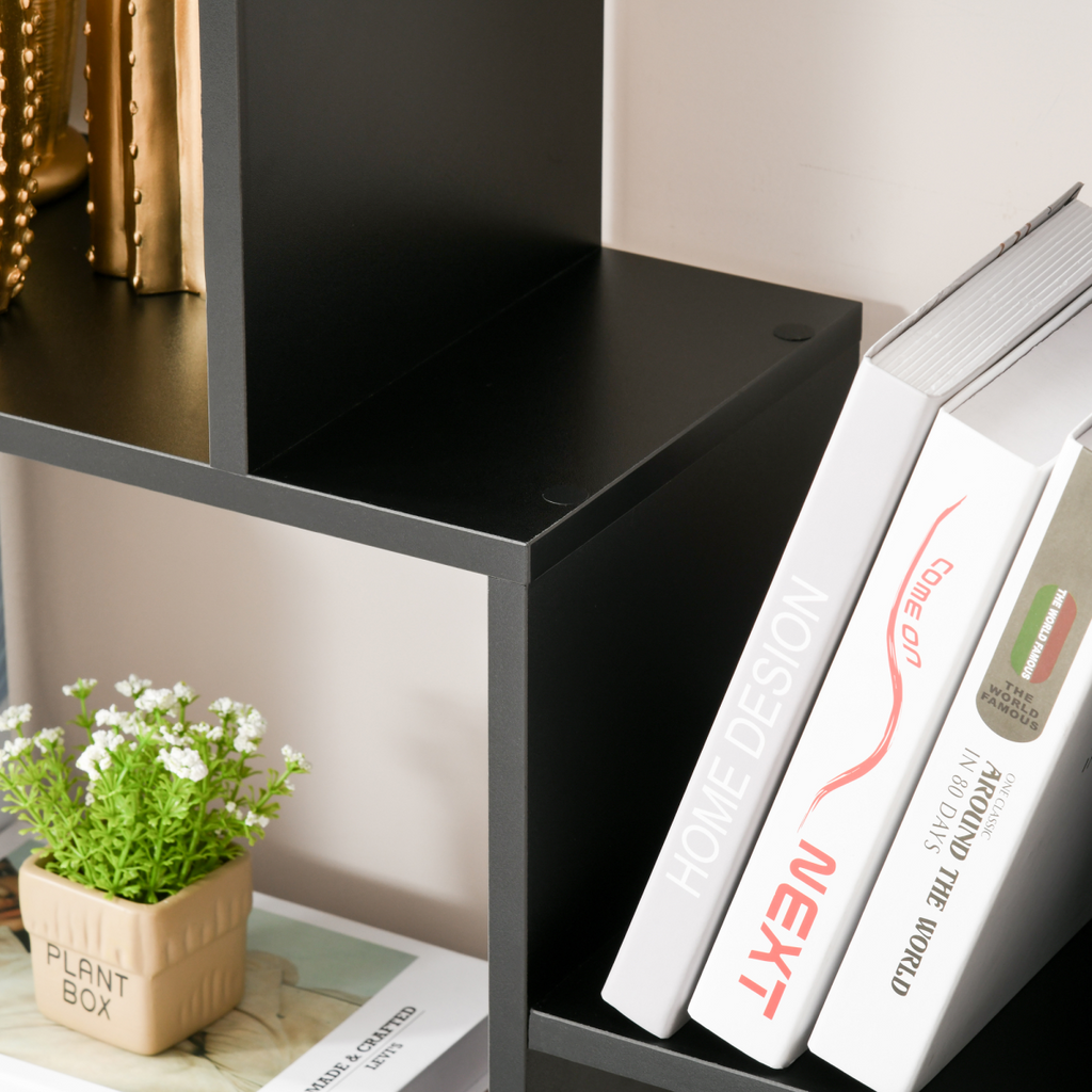 Stunning 178cm 8-Shelf Black Bookcase – Stylish Storage for Every Room!