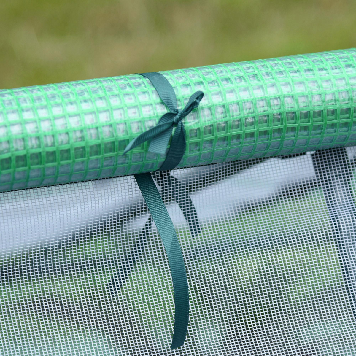 180 x 140 x 80cm Mini Portable Greenhouse with Zipped Windows and Door, Green