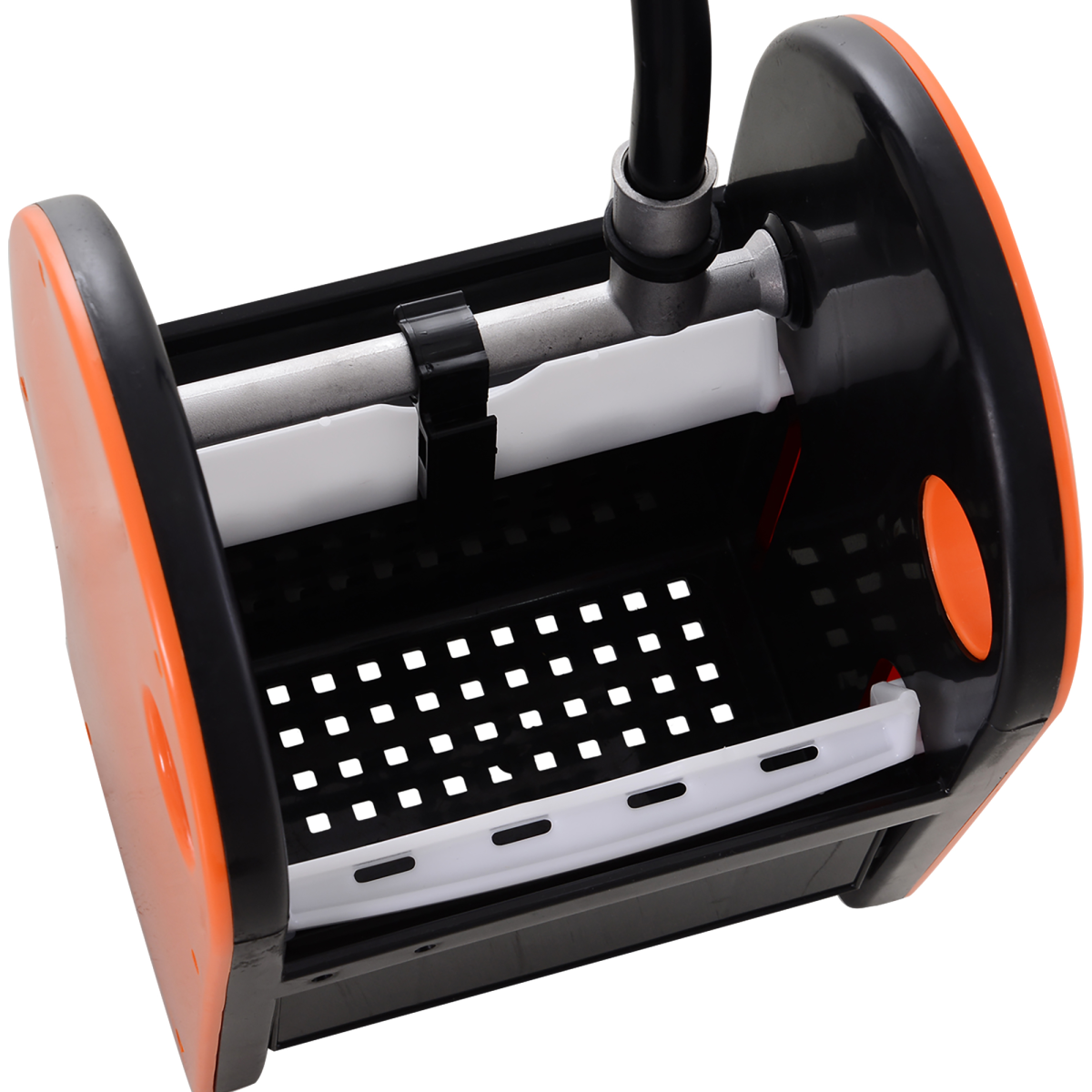 HOMCOM Mop Bucket on Wheels with Carry Handle, Mop Holder and Plastic Body
