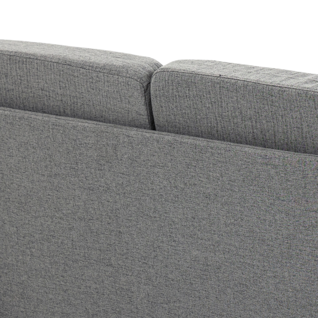 HOMCOM Double Seat Sofa Linen Upholstery Loveseat Couch w/ Armrests, Grey