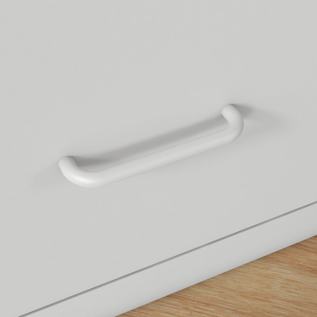 HOMCOM 3 Drawer Filing Cabinet Steel File Cabinet for A4 Letter Size White