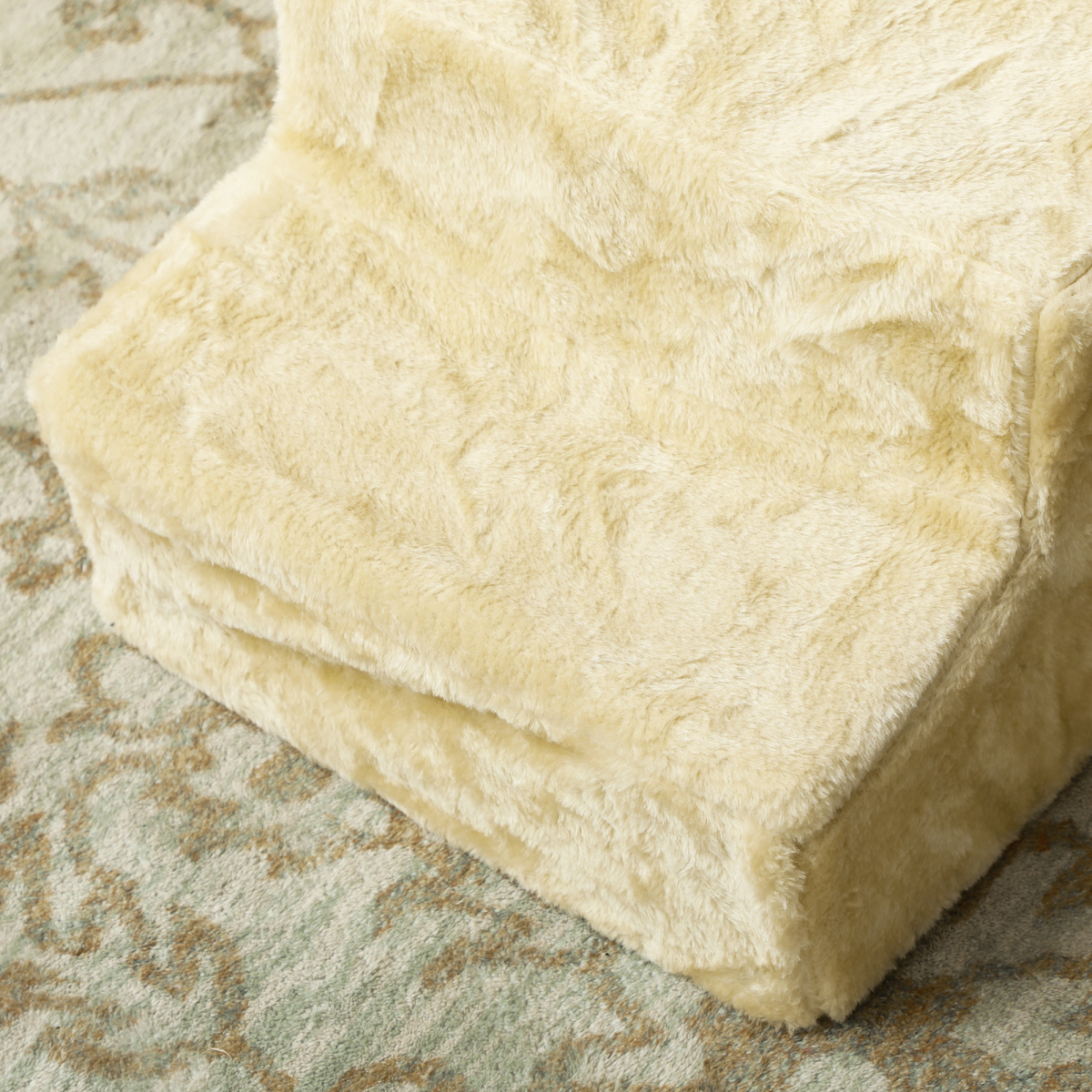 PawHut Three-Step Portable Dog Stairs with Washable Plush Cover