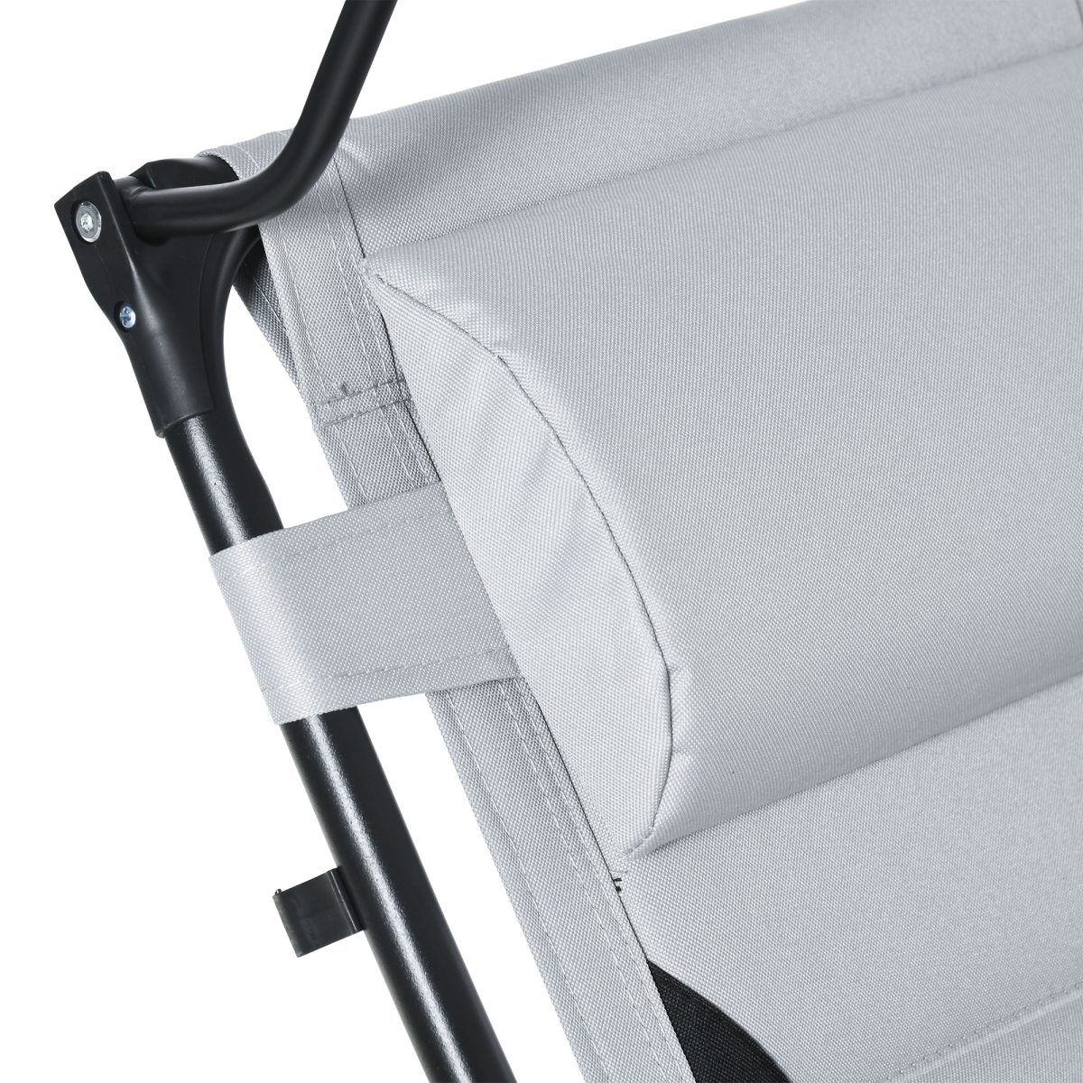 Zero Gravity Lounger Chair, Shade Cover, Cup Holder Headrest Grey