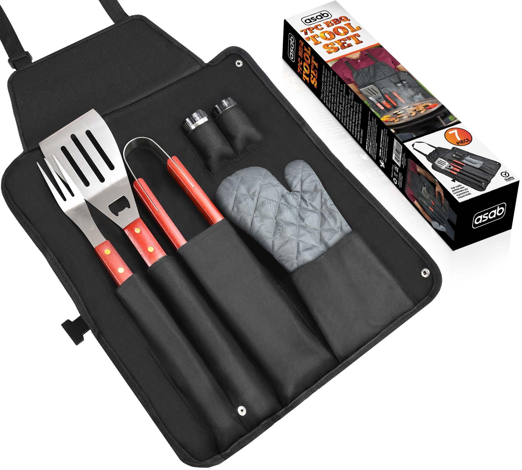 7pc BBQ Tools Set barbecue