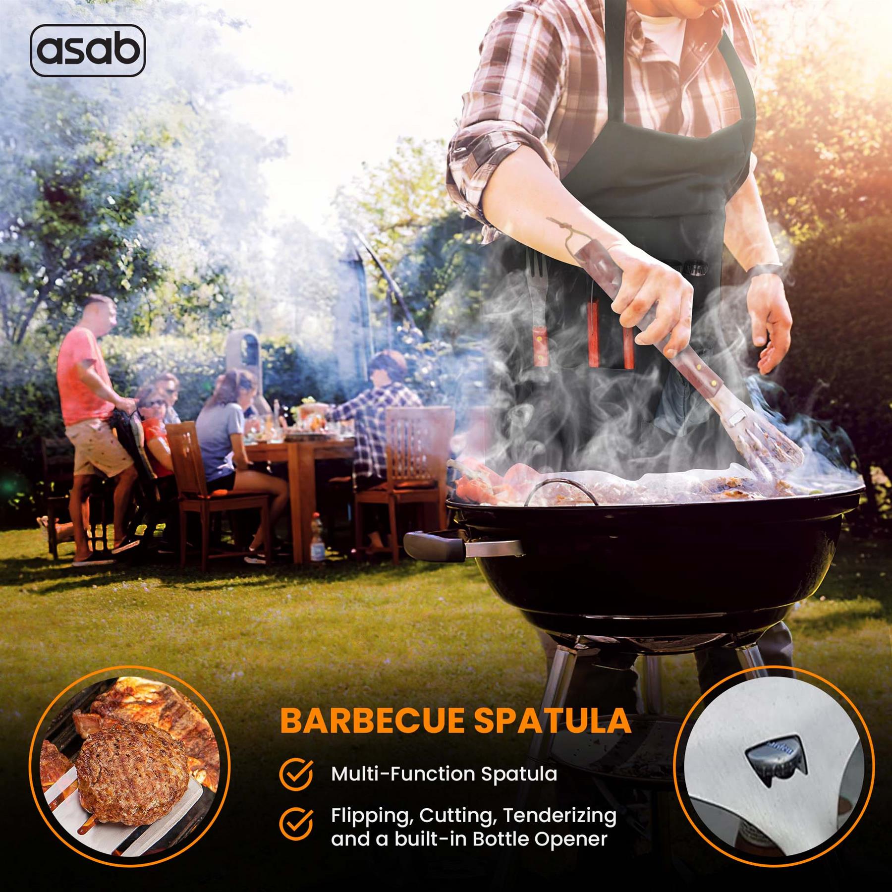 7pc BBQ Tools Set barbecue