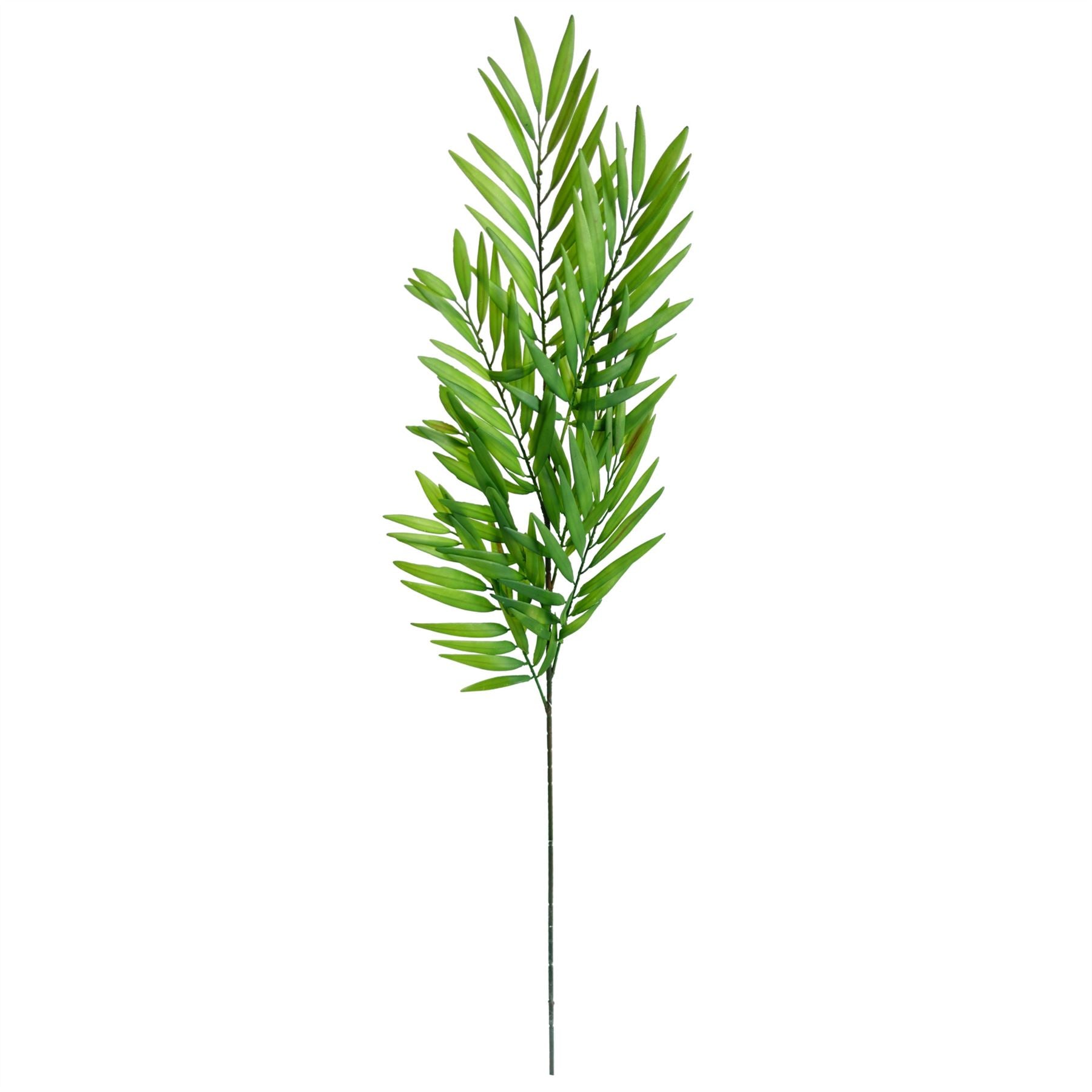 100cm White Lily and Fern Display Glass Vase