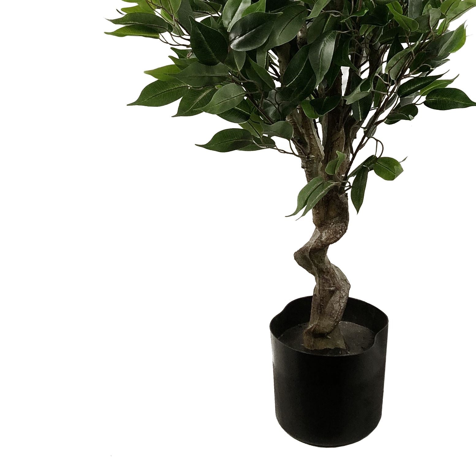 110cm Artificial Evergreen Twist Ficus Tree