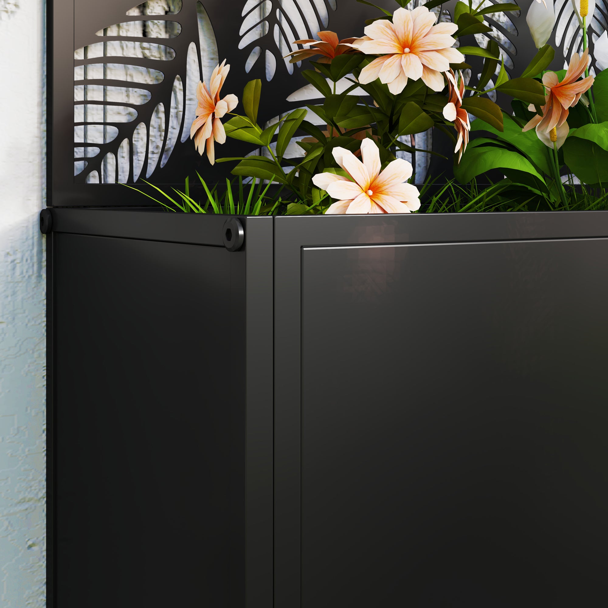 Outsunny Metal Elevated Garden Bed & Trellis – Perfect for Climbing Vines!